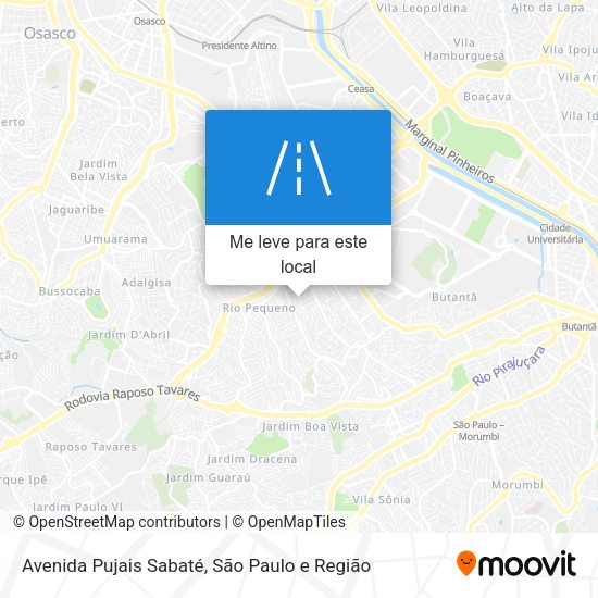 Avenida Pujais Sabaté mapa