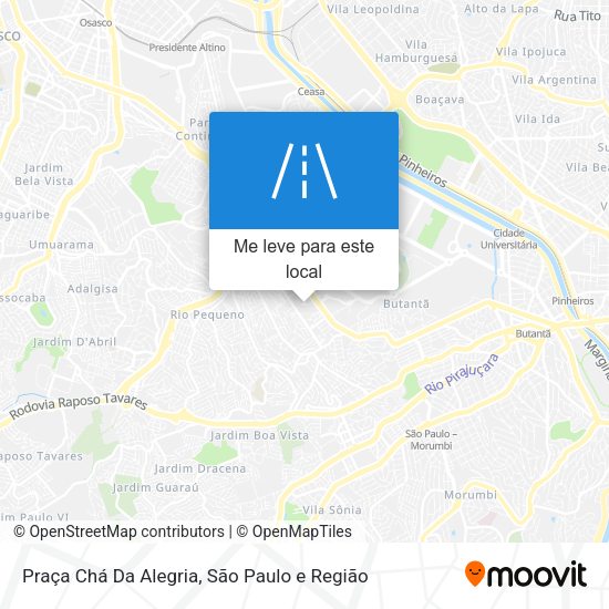 Praça Chá Da Alegria mapa