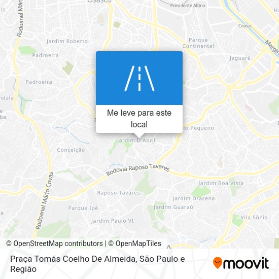 Praça Tomás Coelho De Almeida mapa