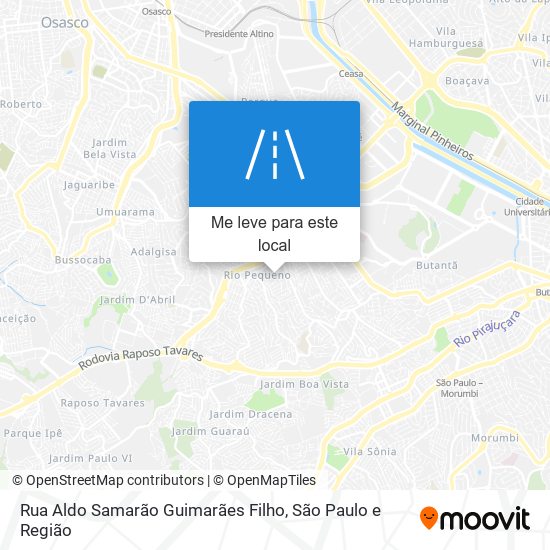 Rua Aldo Samarão Guimarães Filho mapa