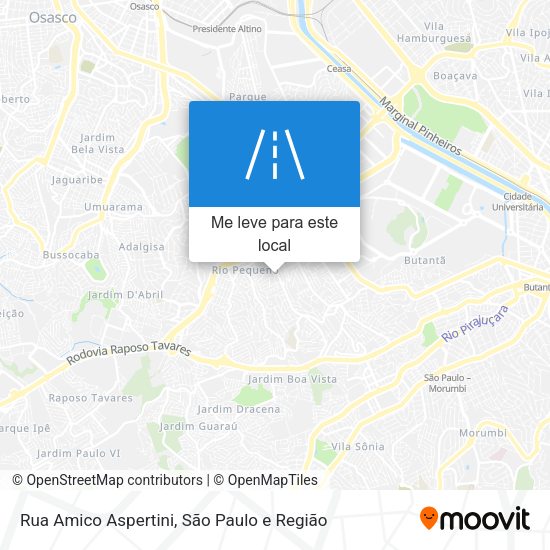 Rua Amico Aspertini mapa