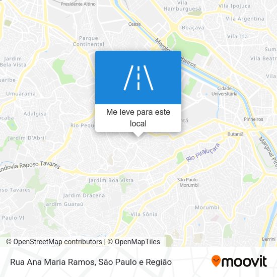 Rua Ana Maria Ramos mapa