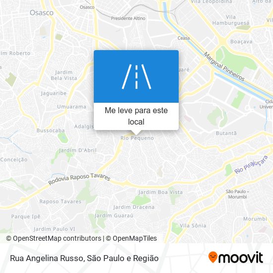 Rua Angelina Russo mapa