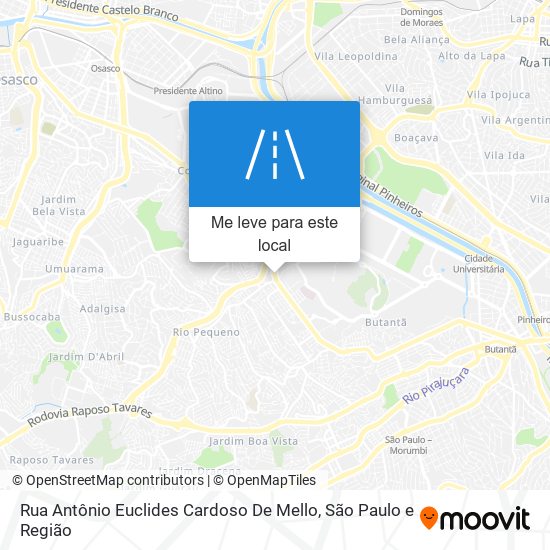 Rua Antônio Euclides Cardoso De Mello mapa