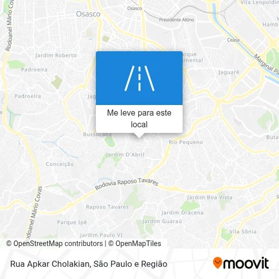 Rua Apkar Cholakian mapa