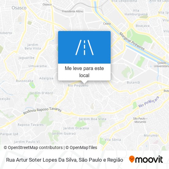 Rua Artur Soter Lopes Da Silva mapa