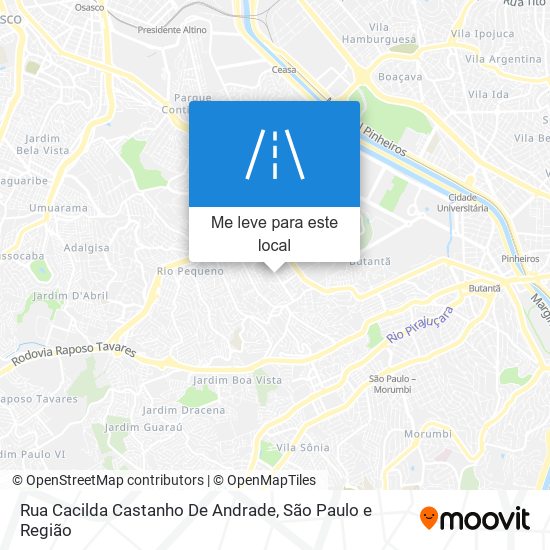 Rua Cacilda Castanho De Andrade mapa