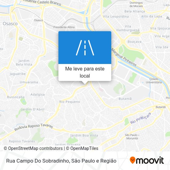 Rua Campo Do Sobradinho mapa