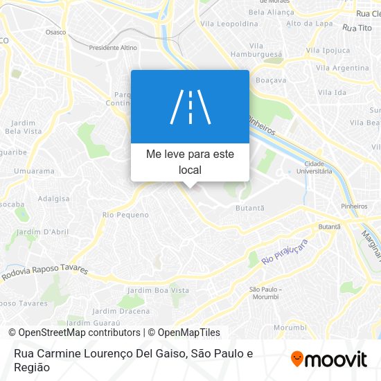 Rua Carmine Lourenço Del Gaiso mapa