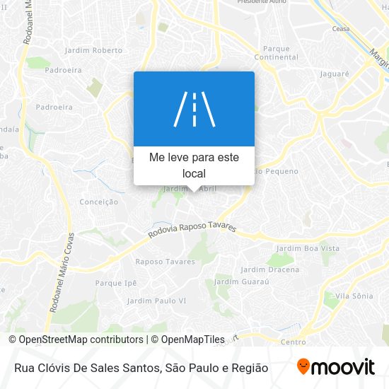 Rua Clóvis De Sales Santos mapa