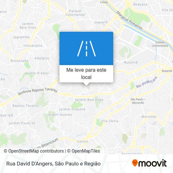 Rua David D'Angers mapa