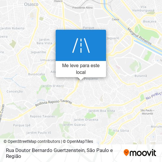 Rua Doutor Bernardo Guertzenstein mapa