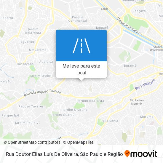 Rua Doutor Elias Luís De Oliveira mapa