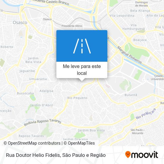 Rua Doutor Helio Fidelis mapa