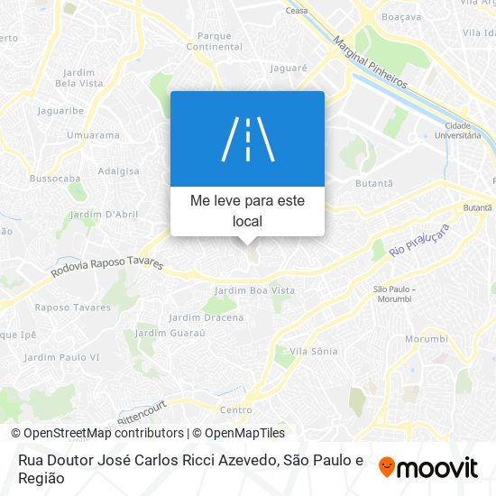 Rua Doutor José Carlos Ricci Azevedo mapa