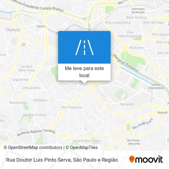 Rua Doutor Luís Pinto Serva mapa