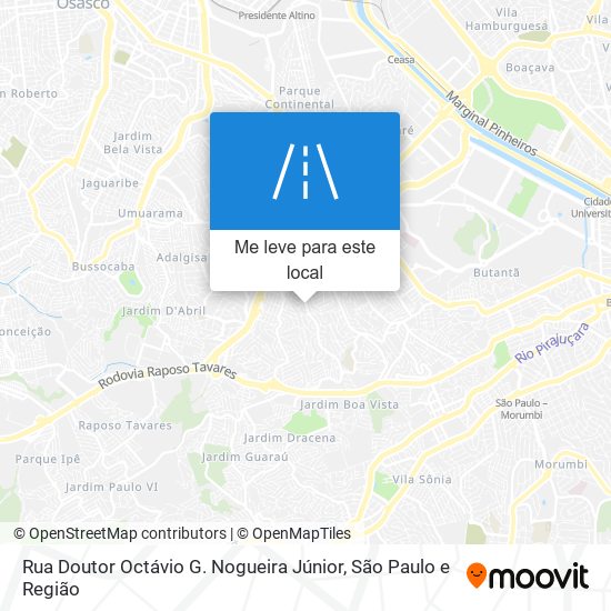 Rua Doutor Octávio G. Nogueira Júnior mapa