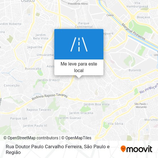 Rua Doutor Paulo Carvalho Ferreira mapa