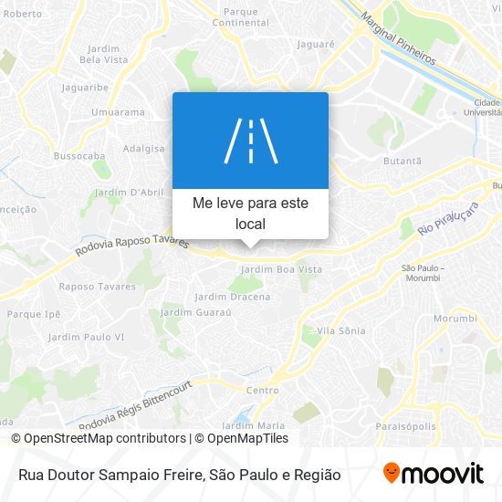 Rua Doutor Sampaio Freire mapa