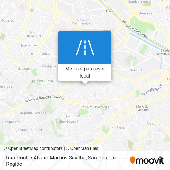 Rua Doutor Álvaro Martins Sevilha mapa