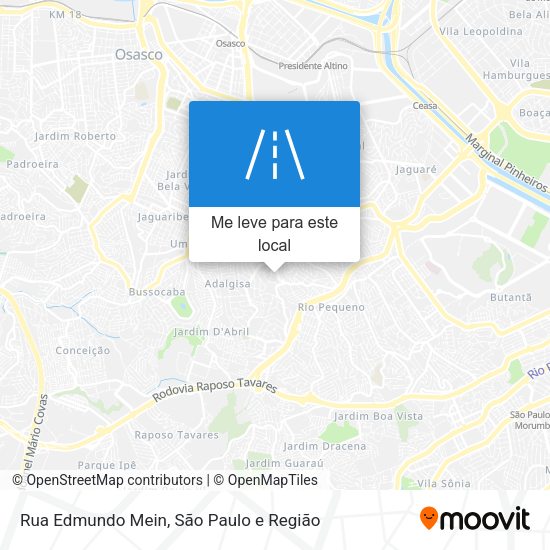 Rua Edmundo Mein mapa