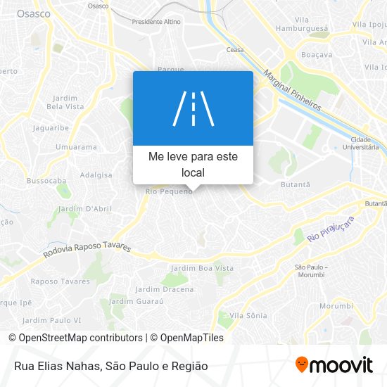 Rua Elias Nahas mapa