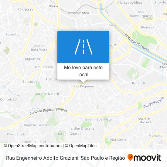 Rua Engenheiro Adolfo Graziani mapa
