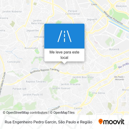 Rua Engenheiro Pedro Garcin mapa