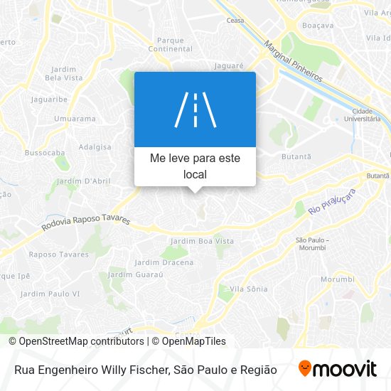 Rua Engenheiro Willy Fischer mapa