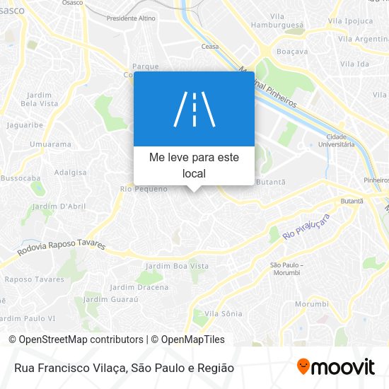Rua Francisco Vilaça mapa