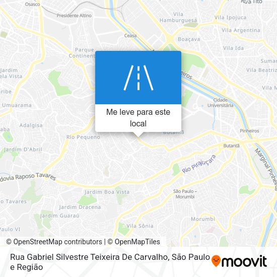 Rua Gabriel Silvestre Teixeira De Carvalho mapa