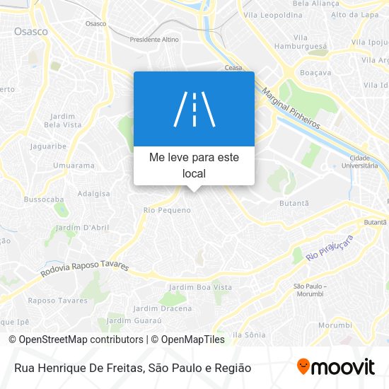 Rua Henrique De Freitas mapa