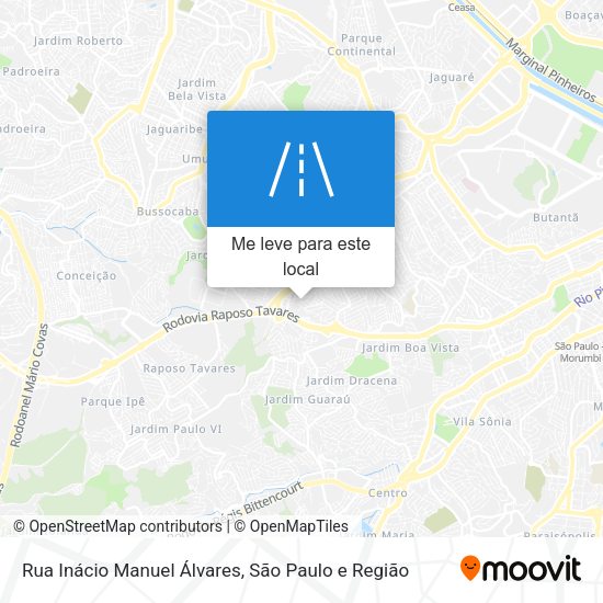 Rua Inácio Manuel Álvares mapa