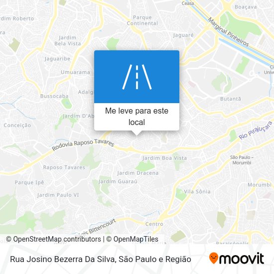 Rua Josino Bezerra Da Silva mapa