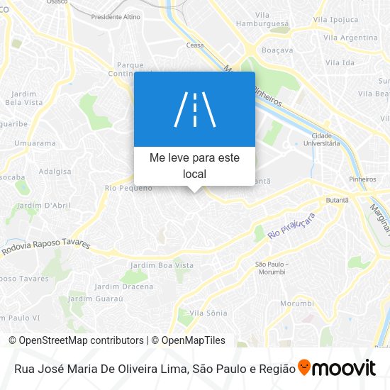 Rua José Maria De Oliveira Lima mapa