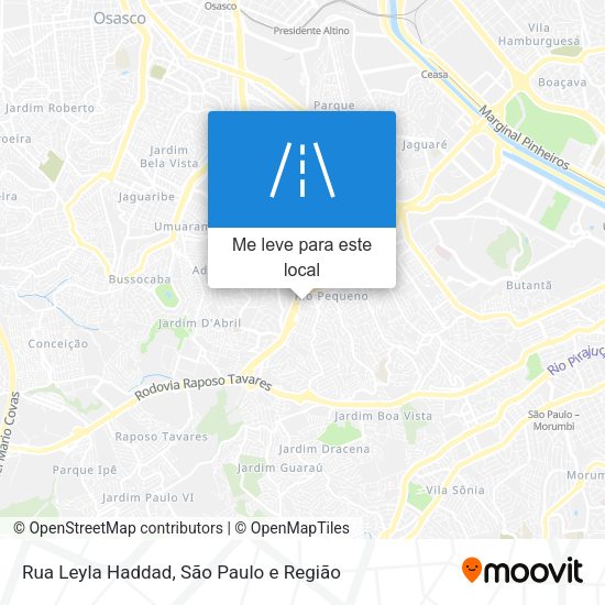 Rua Leyla Haddad mapa