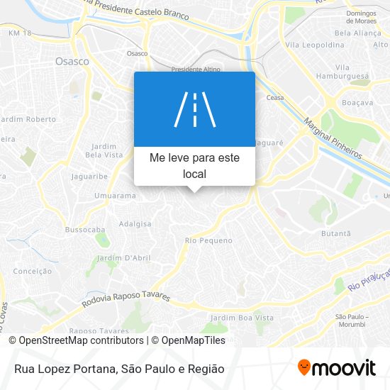 Rua Lopez Portana mapa