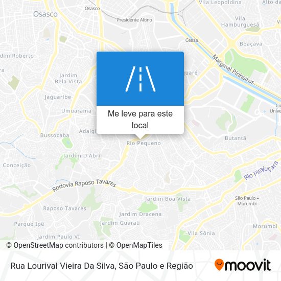Rua Lourival Vieira Da Silva mapa
