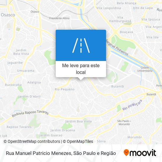 Rua Manuel Patricio Menezes mapa