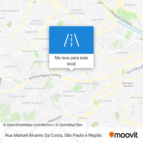 Rua Manuel Álvares Da Costa mapa