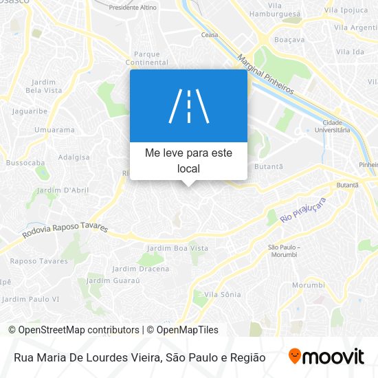 Rua Maria De Lourdes Vieira mapa