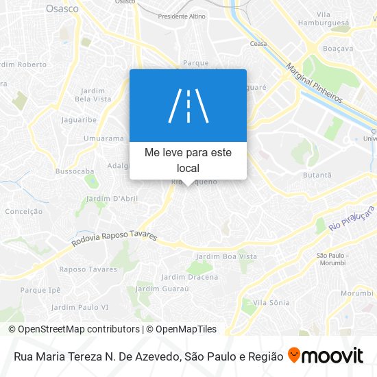 Rua Maria Tereza N. De Azevedo mapa