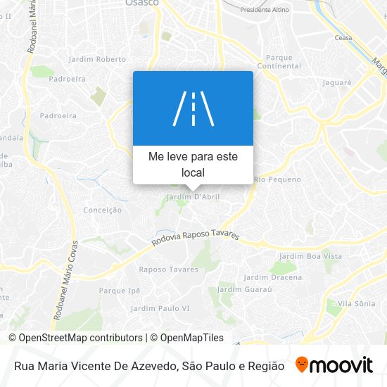 Rua Maria Vicente De Azevedo mapa