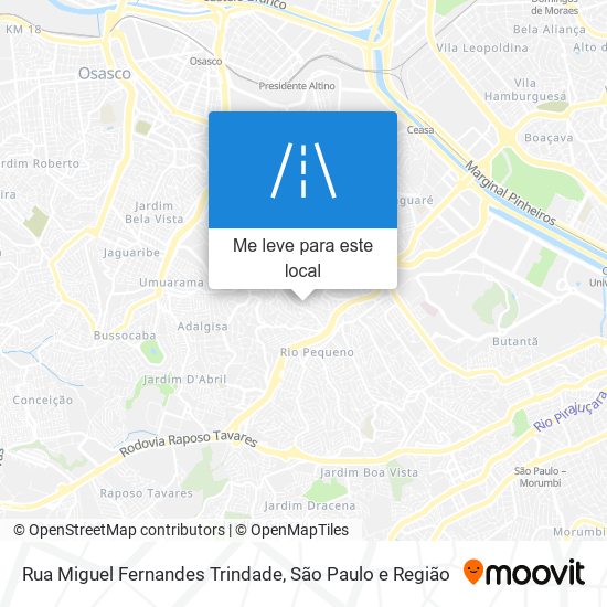 Rua Miguel Fernandes Trindade mapa