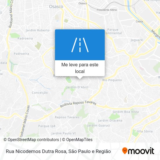 Rua Nicodemos Dutra Rosa mapa