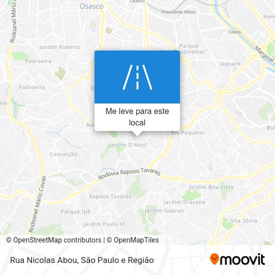 Rua Nicolas Abou mapa