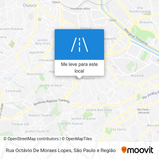 Rua Octávio De Moraes Lopes mapa