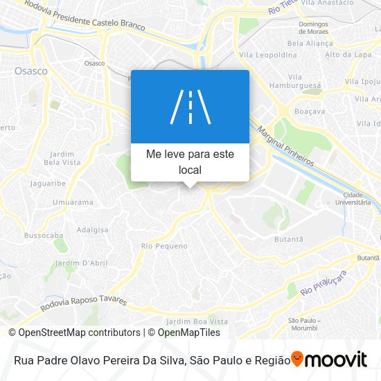 Rua Padre Olavo Pereira Da Silva mapa