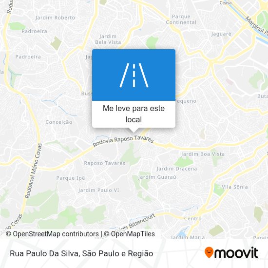 Rua Paulo Da Silva mapa