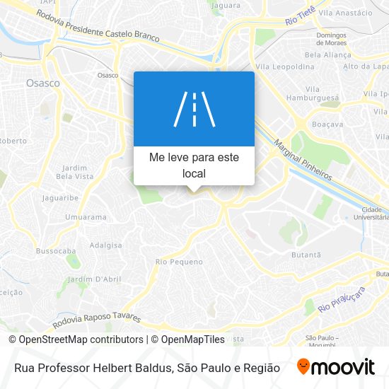 Rua Professor Helbert Baldus mapa